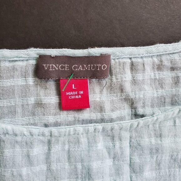 Vince Camuto Baby Blue Flowy Blouse - Picture 2 of 9